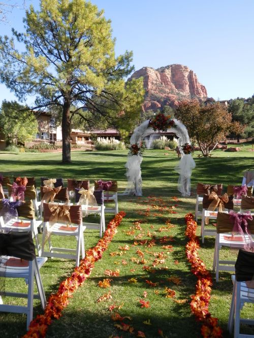 Ceremony with Red Rock View